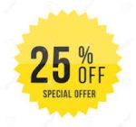 25% Special offer -Limited time only!